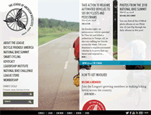Tablet Screenshot of bikeleague.org